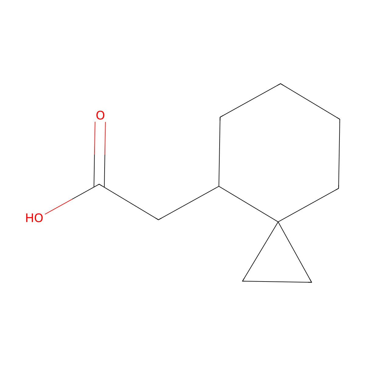 2-{Spiro[2.5]octan-4-yl}acetic acid molecular structure, CAS 1369247-40-4