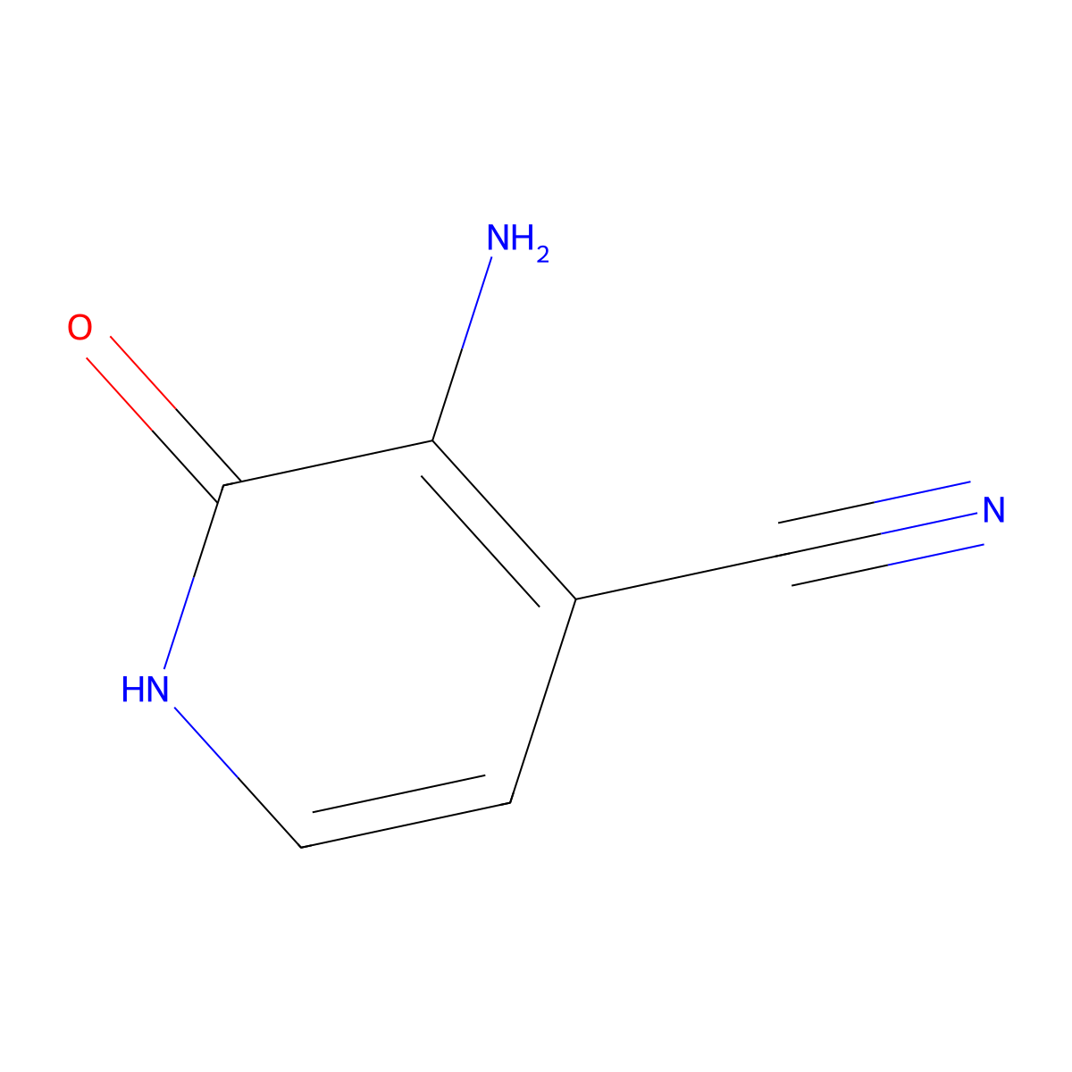 3-Amino-2-hydroxypyridine-4-carbonitrile molecular structure, CAS 1369248-53-2