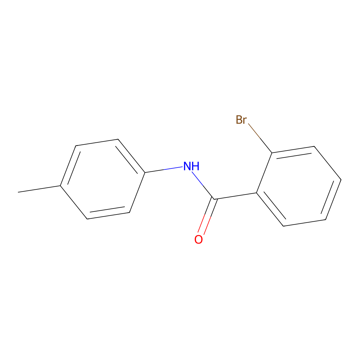 2-Bromo-N-(4-methylphenyl)benzamide molecular structure, CAS 136926-09-5