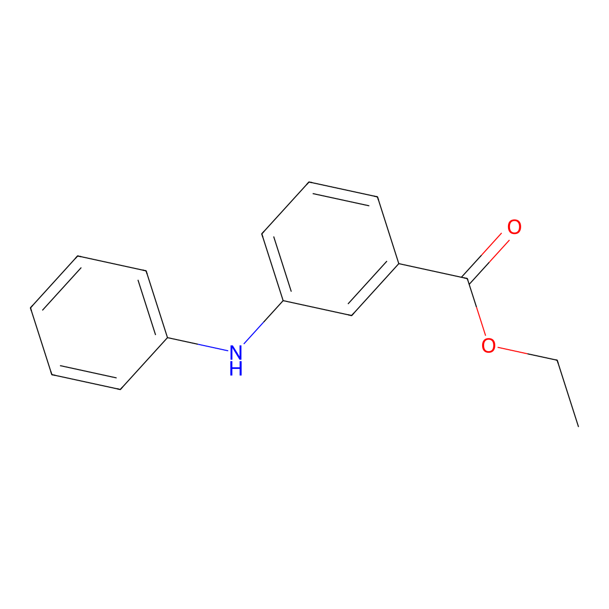 Ethyl 3-(phenylamino)benzoate molecular structure, CAS 1369265-53-1