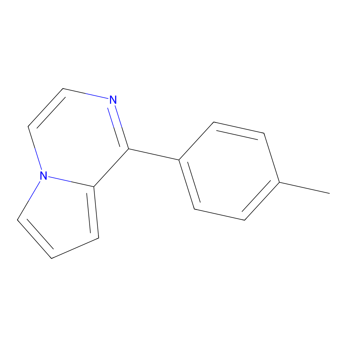 1-(4-Methylphenyl)pyrrolo[1,2-a]pyrazine molecular structure, CAS 136927-47-4