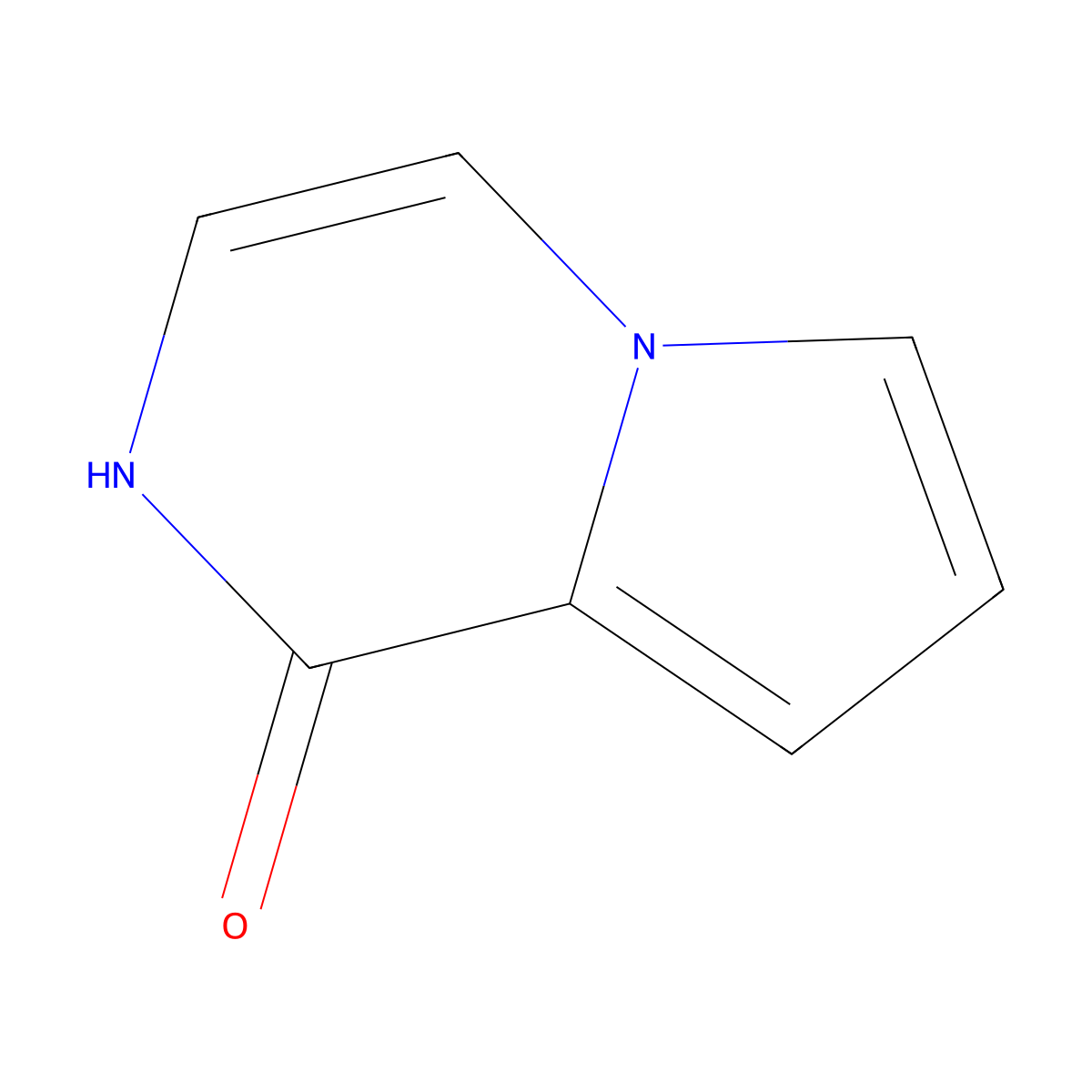 1H,2H-pyrrolo(1,2-a)pyrazin-1-one molecular structure, CAS 136927-63-4