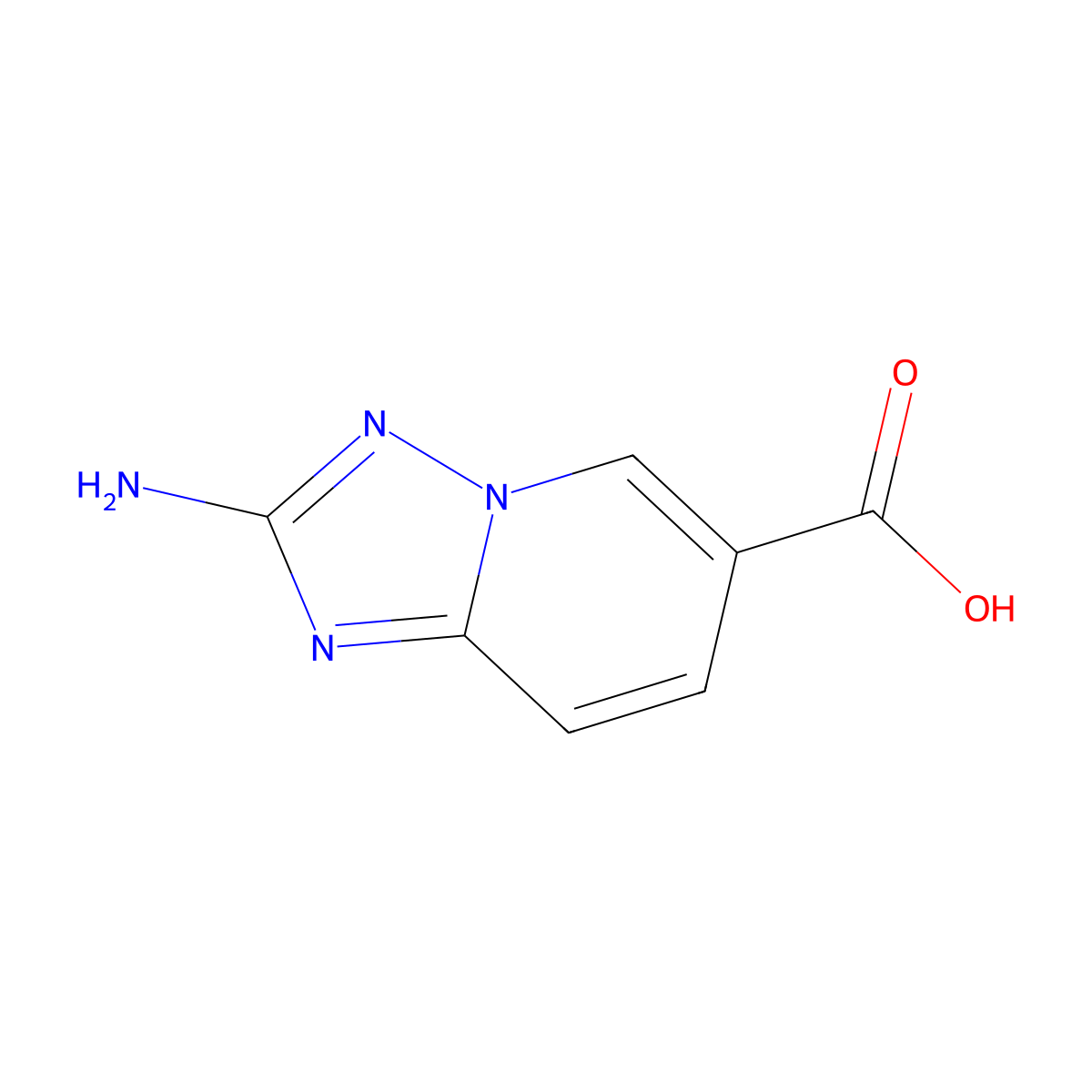2-Amino-[1,2,4]triazolo[1,5-a]pyridine-6-carboxylic acid molecular structure, CAS 1369271-47-5