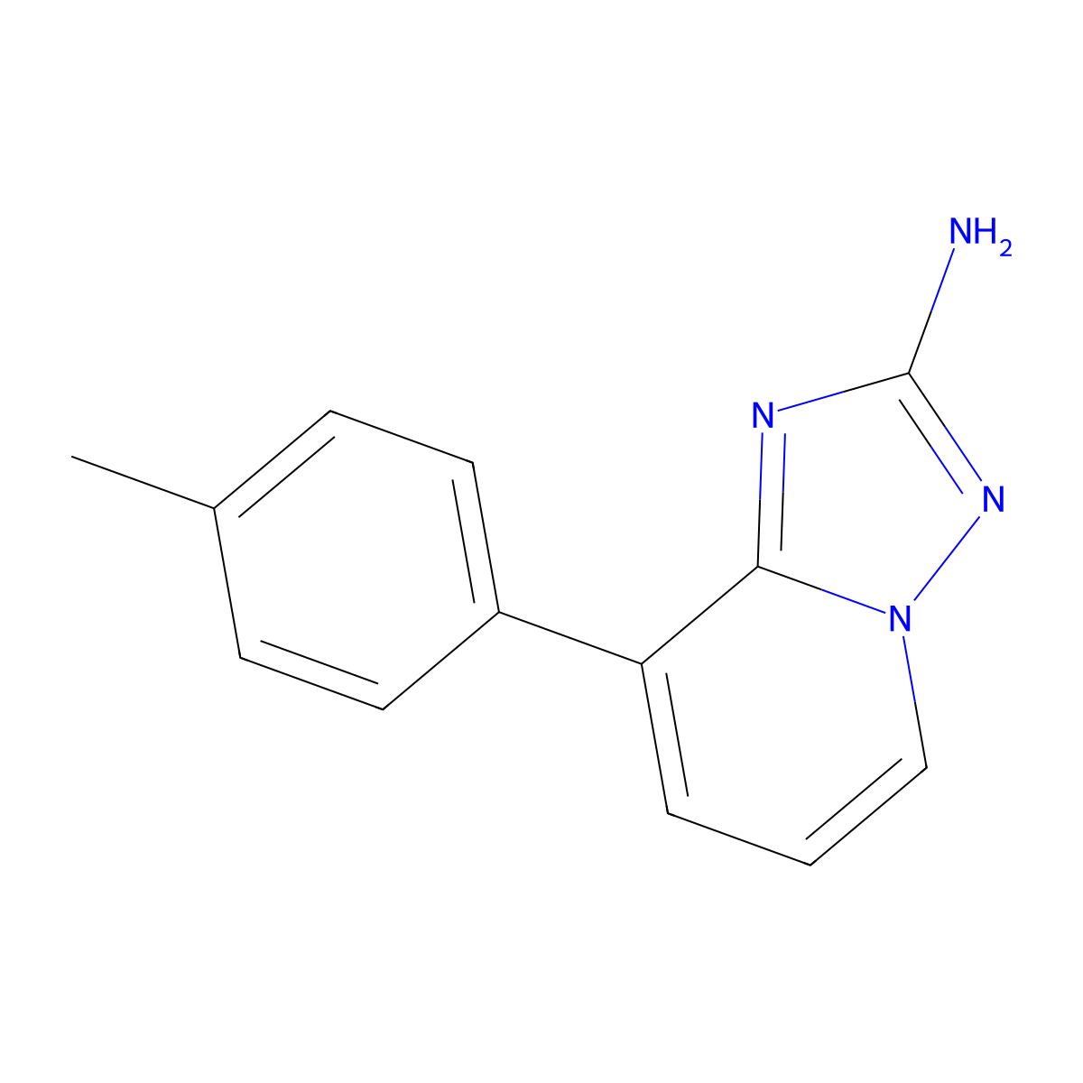 8-p-Tolyl-[1,2,4]triazolo[1,5-a]pyridin-2-ylamine molecular structure, CAS 1369273-52-8