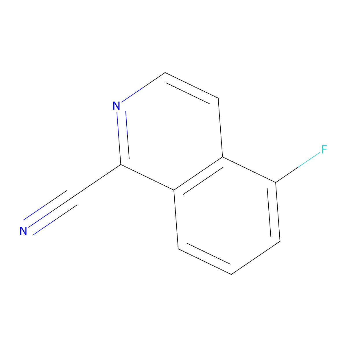 5-Fluoroisoquinoline-1-carbonitrile molecular structure, CAS 1369292-33-0