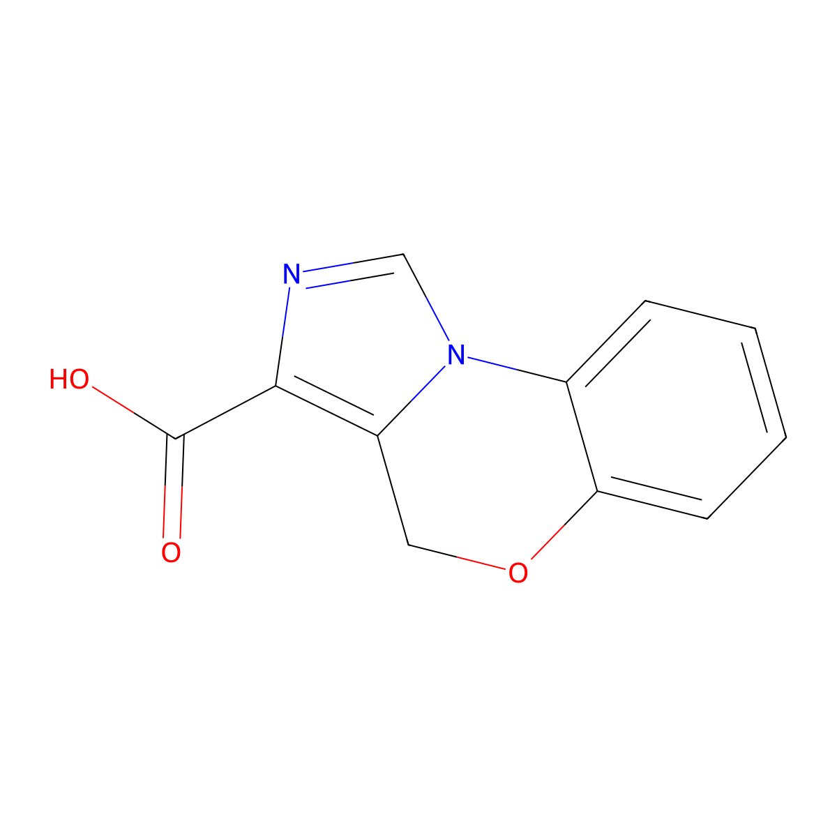 8-Oxa-2,4-diazatricyclo(7.4.0.0,2,6)trideca-1(13),3,5,9,11-pentaene-5-carboxylic acid molecular structure, CAS 1369318-81-9