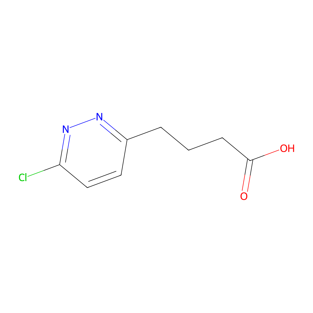 4-(6-Chloropyridazin-3-yl)butanoic acid molecular structure, CAS 1369327-23-0