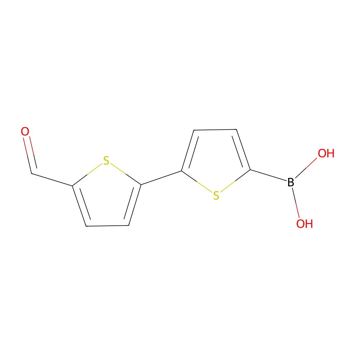 5'-Formyl-2,2'-bithiophene-5-boronic Acid molecular structure, CAS 1369328-62-0
