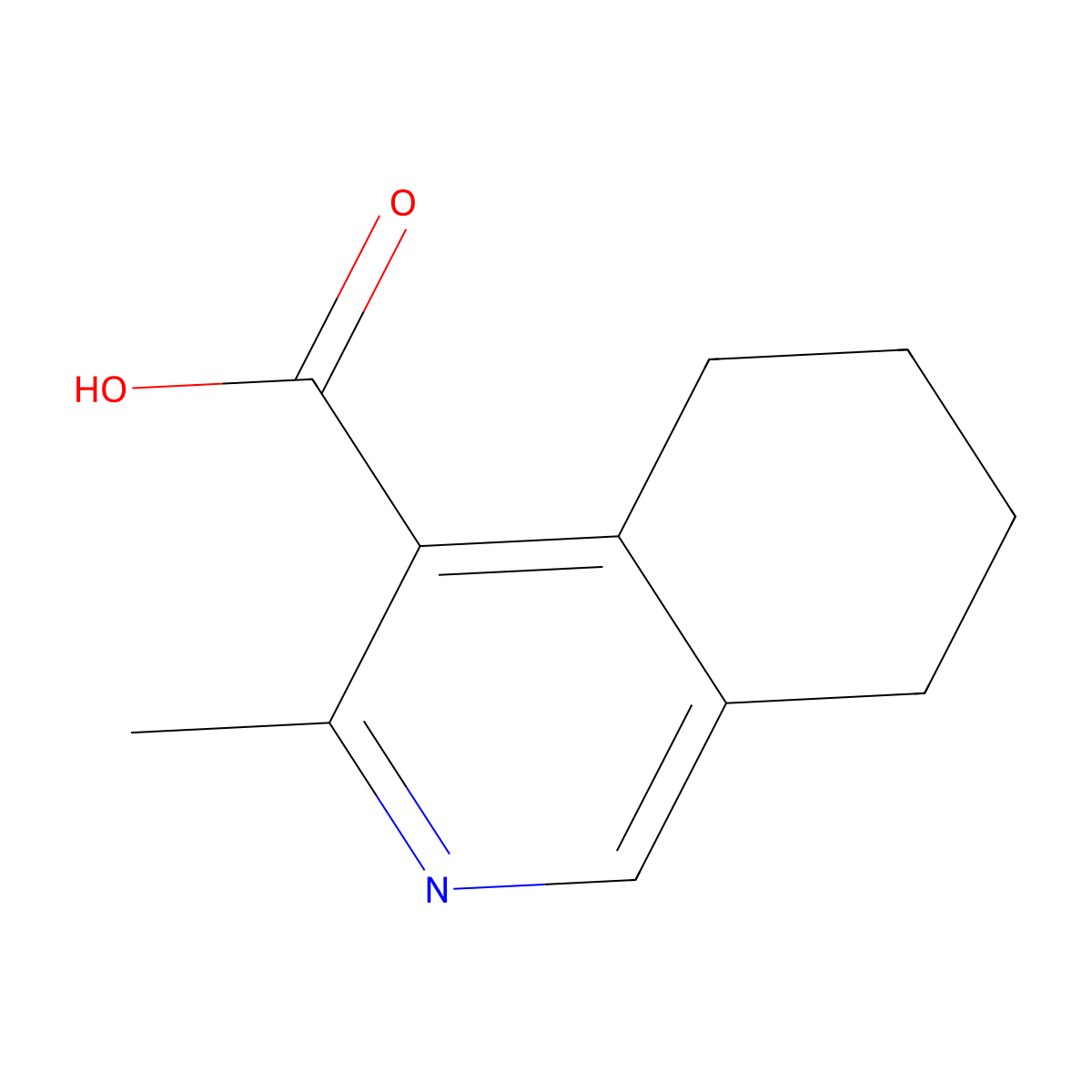 3-Methyl-5,6,7,8-tetrahydroisoquinoline-4-carboxylic acid molecular structure, CAS 1369331-70-3