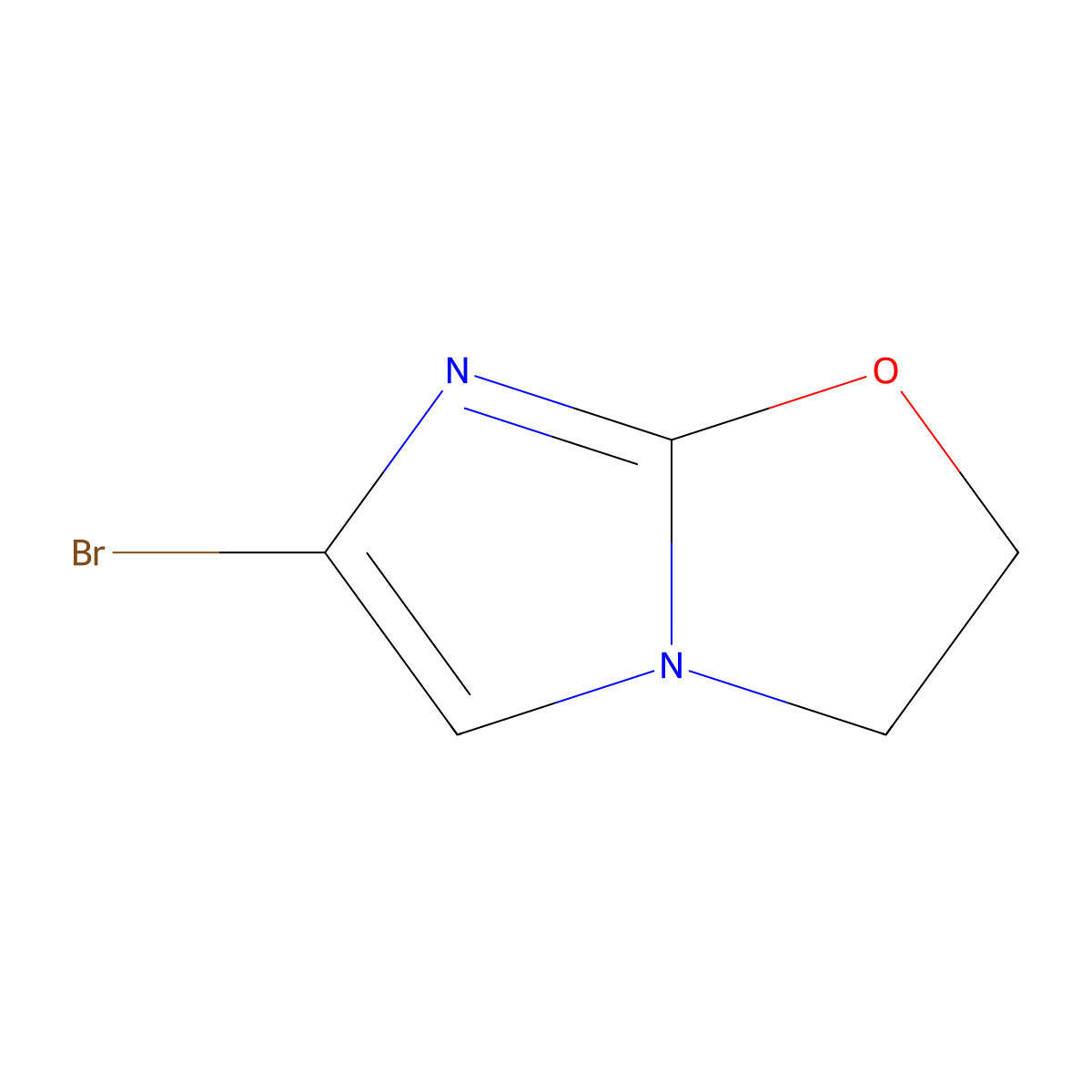 6-Bromo-2,3-dihydroimidazo[2,1-b]oxazole molecular structure, CAS 1369335-05-6