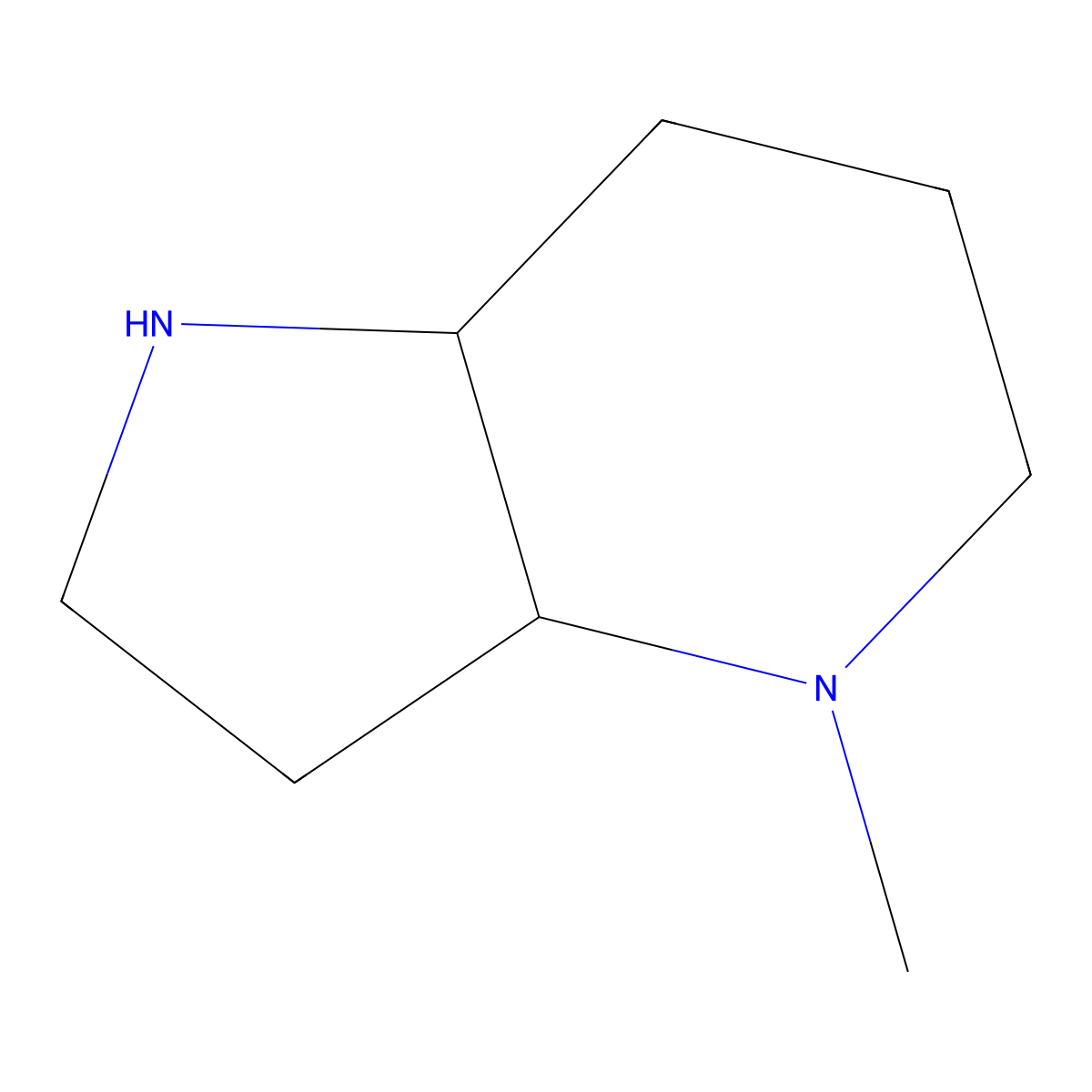 4-methyl-octahydro-1H-pyrrolo[3,2-b]pyridine molecular structure, CAS 1369343-83-8
