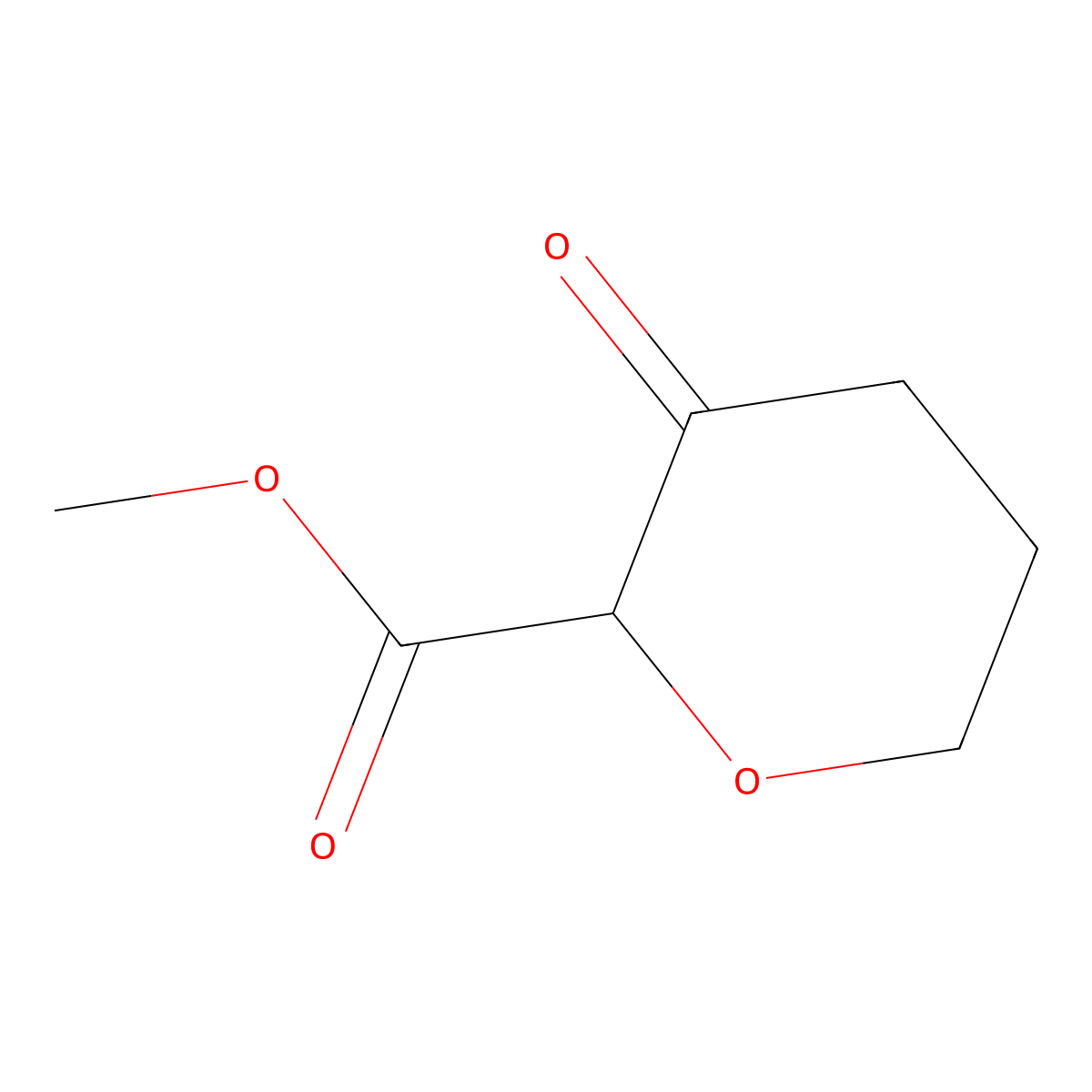 Methyl 3-oxooxane-2-carboxylate molecular structure, CAS 1369344-30-8