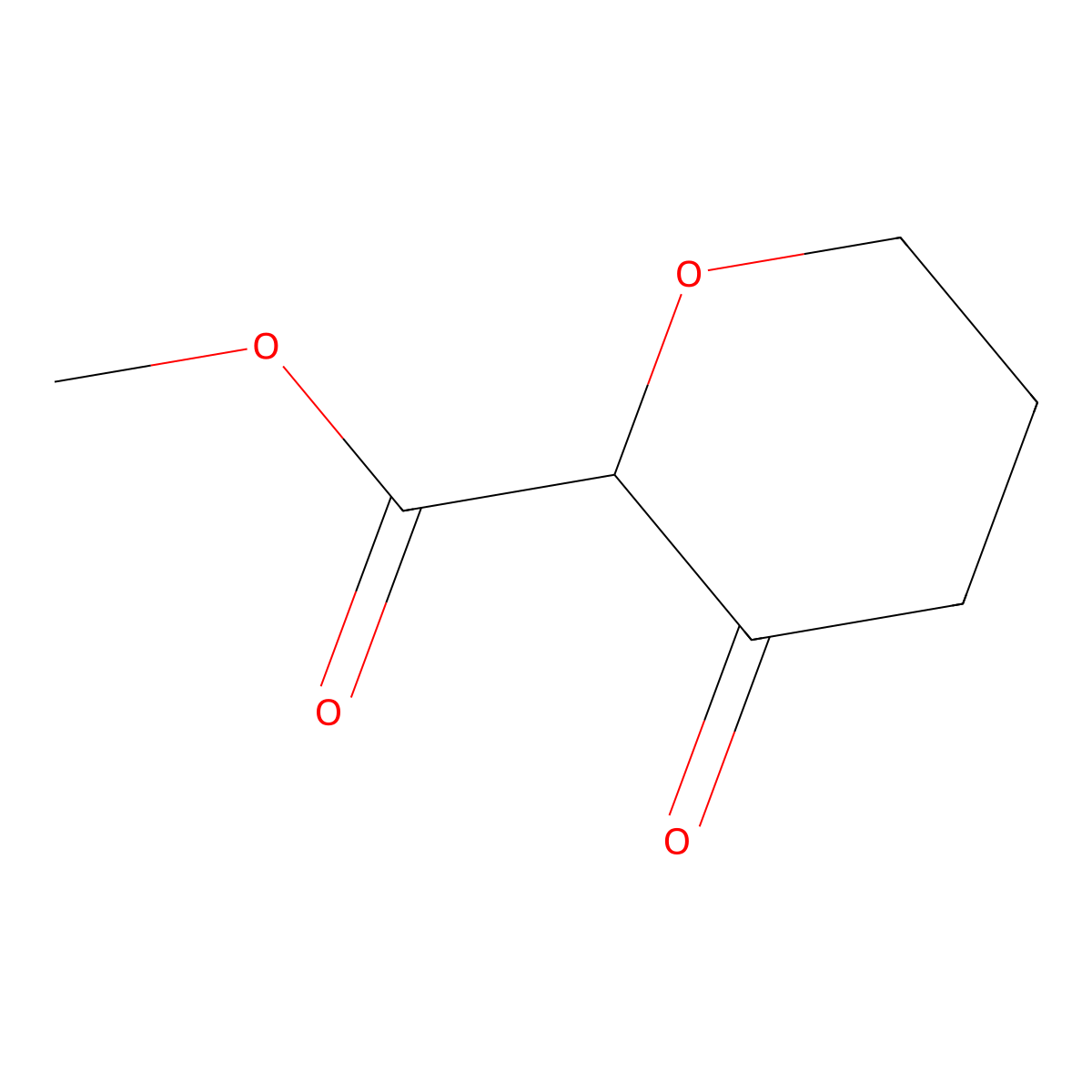 Methyl 3-oxooxane-2-carboxylate molecular structure, CAS 1369344-30-8