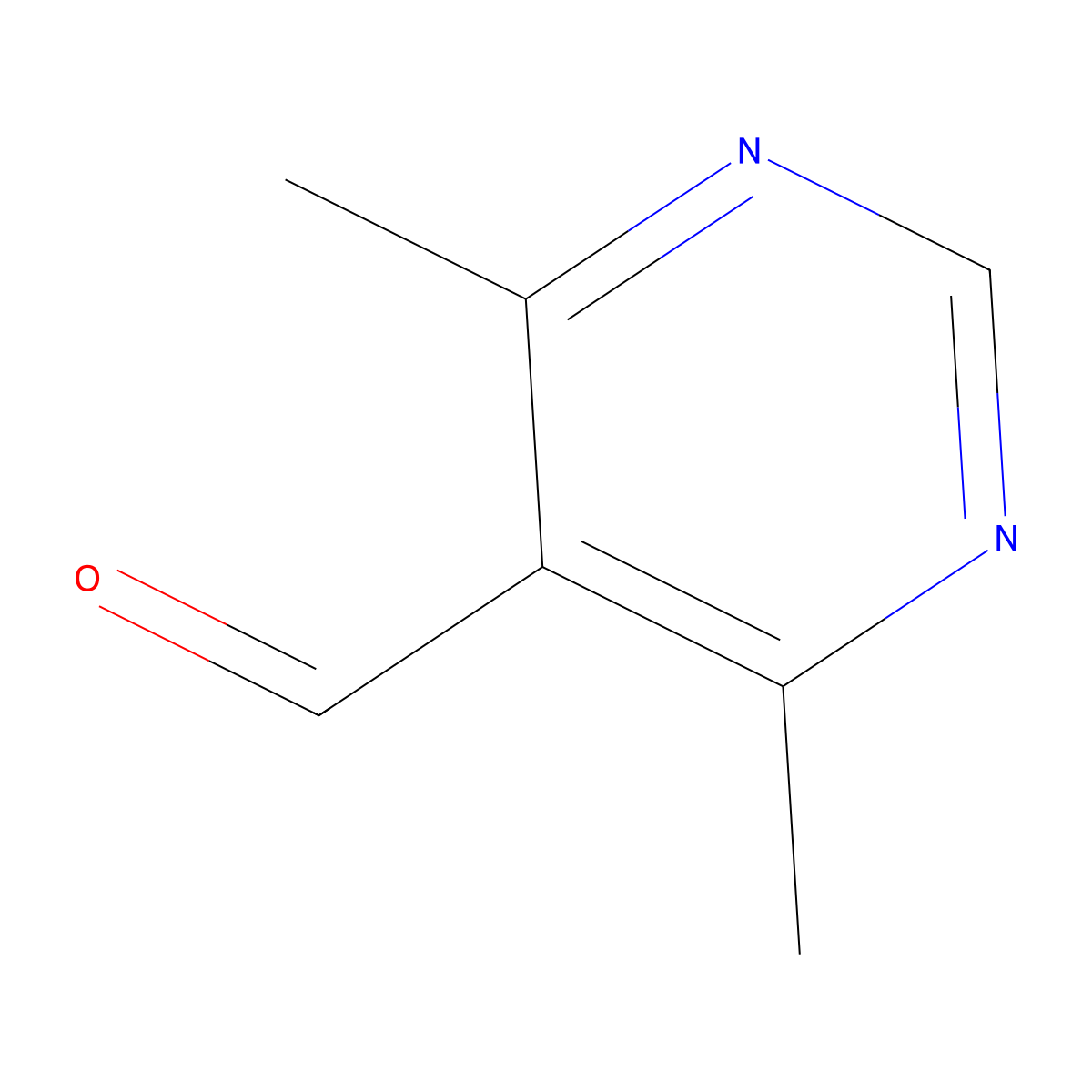 4,6-Dimethylpyrimidine-5-carbaldehyde molecular structure, CAS 1369345-87-8