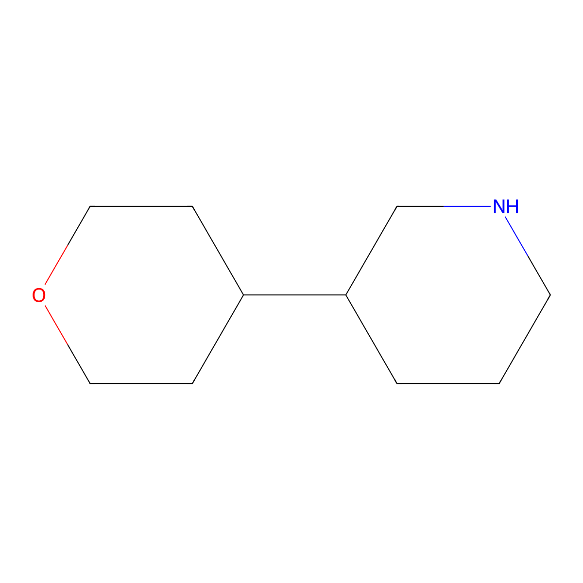 3-(Oxan-4-yl)piperidine molecular structure, CAS 1369346-64-4