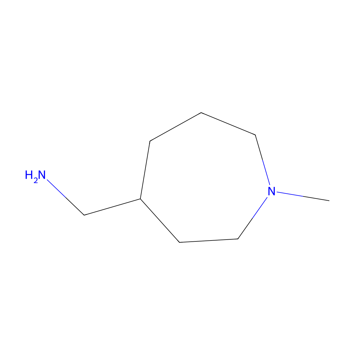 1-(1-Methylazepan-4-yl)methanamine molecular structure, CAS 1369350-99-1