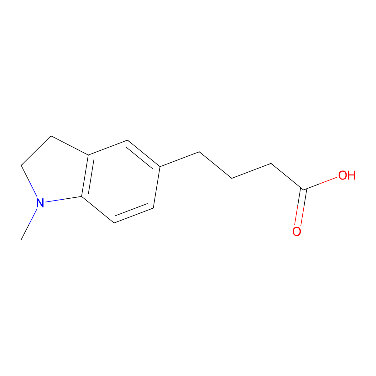 4-(1-Methylindolin-5-yl)butanoic acid molecular structure, CAS 1369354-36-8