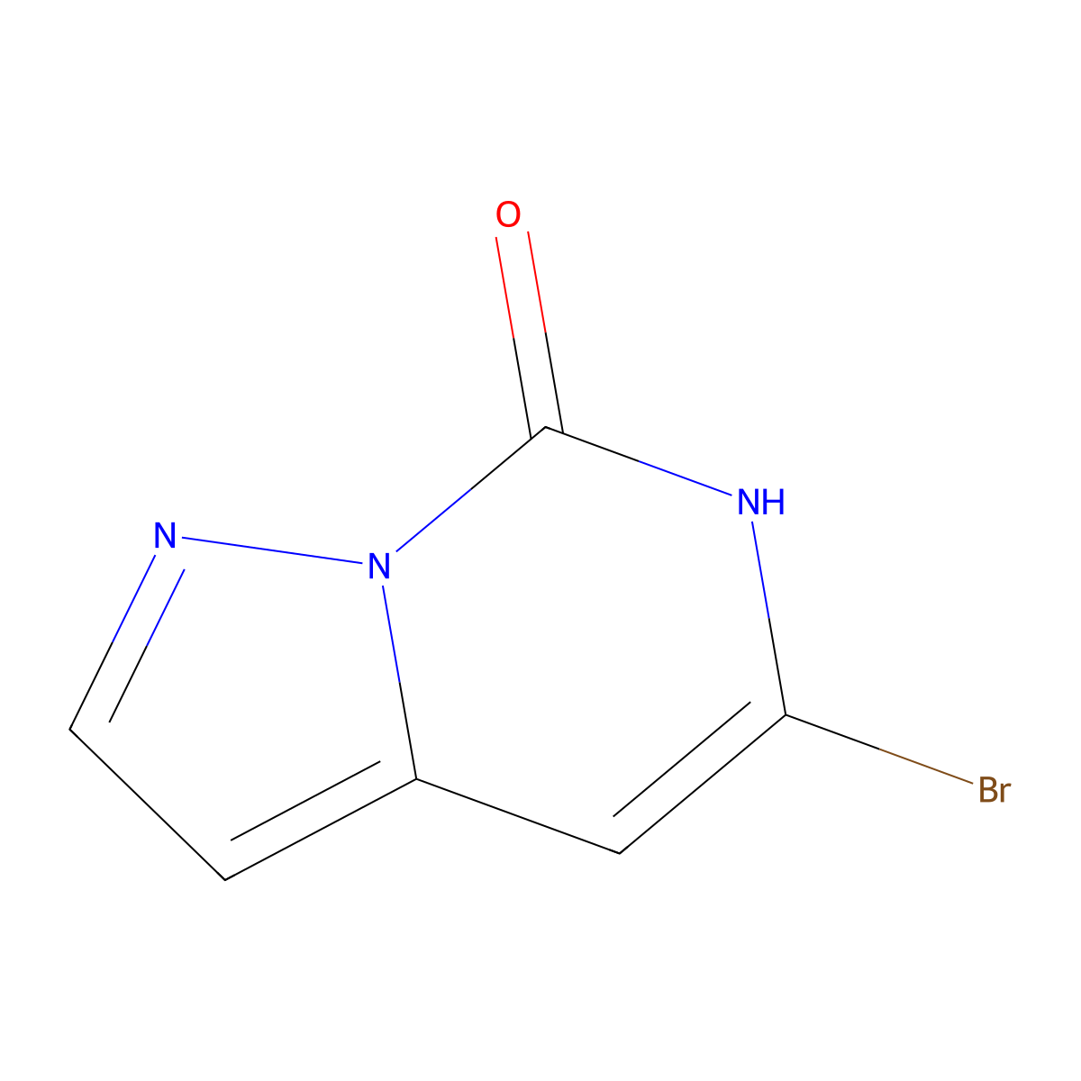 5-Bromo-6H-pyrazolo[1,5-c]pyrimidin-7-one molecular structure, CAS 1369358-75-7
