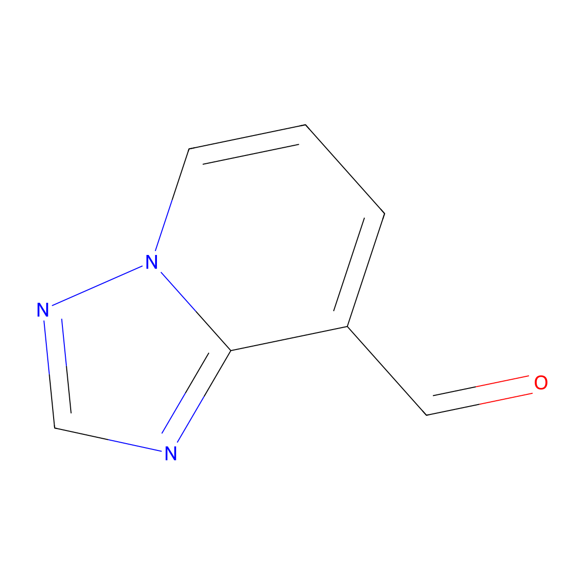 (1,2,4)Triazolo(1,5-a)pyridine-8-carbaldehyde molecular structure, CAS 1369366-88-0