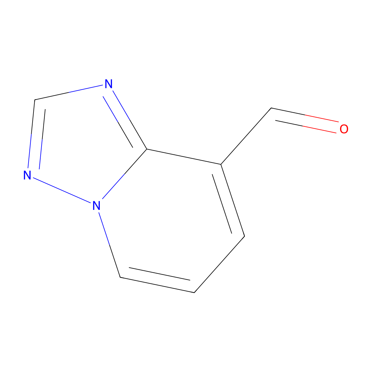 (1,2,4)Triazolo(1,5-a)pyridine-8-carbaldehyde molecular structure, CAS 1369366-88-0