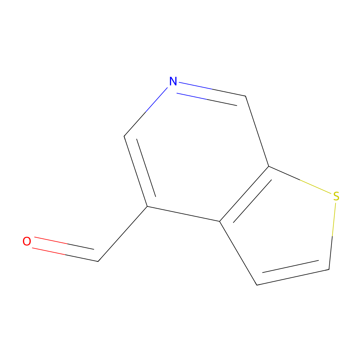 Thieno[2,3-C]pyridine-4-carbaldehyde molecular structure, CAS 1369367-64-5