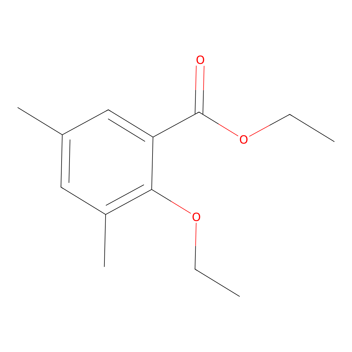 Ethyl 2-ethoxy-3,5-dimethylbenzoate molecular structure, CAS 1369368-18-2