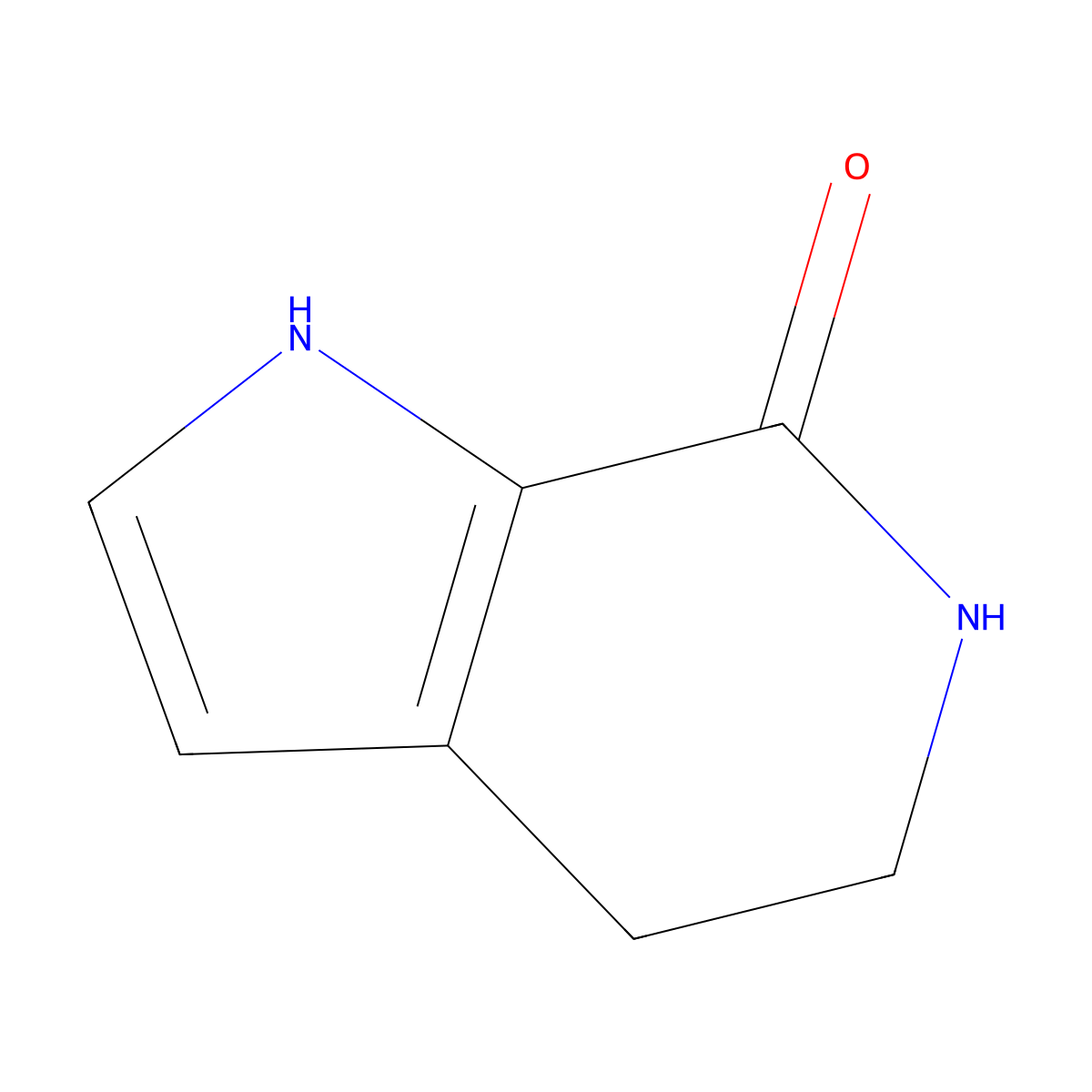 1H,4H,5H,6H,7H-pyrrolo(2,3-c)pyridin-7-one molecular structure, CAS 1369369-79-8