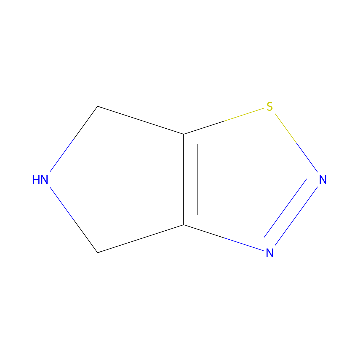 4H,5H,6H-pyrrolo[3,4-d][1,2,3]thiadiazole molecular structure, CAS 1369370-18-2