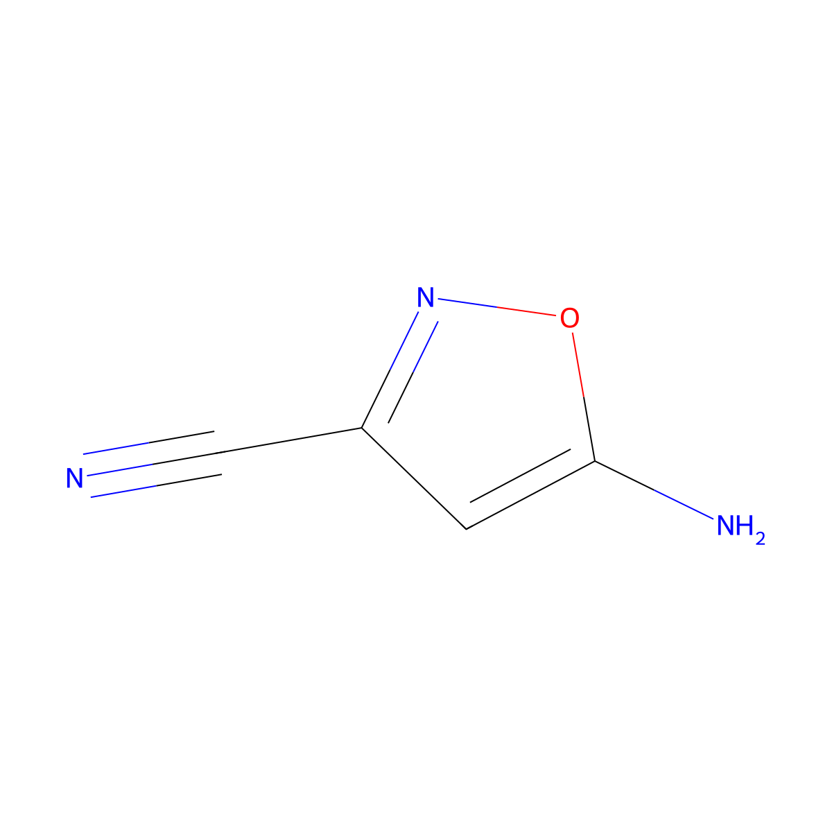 5-Aminoisoxazole-3-carbonitrile molecular structure, CAS 1369370-61-5