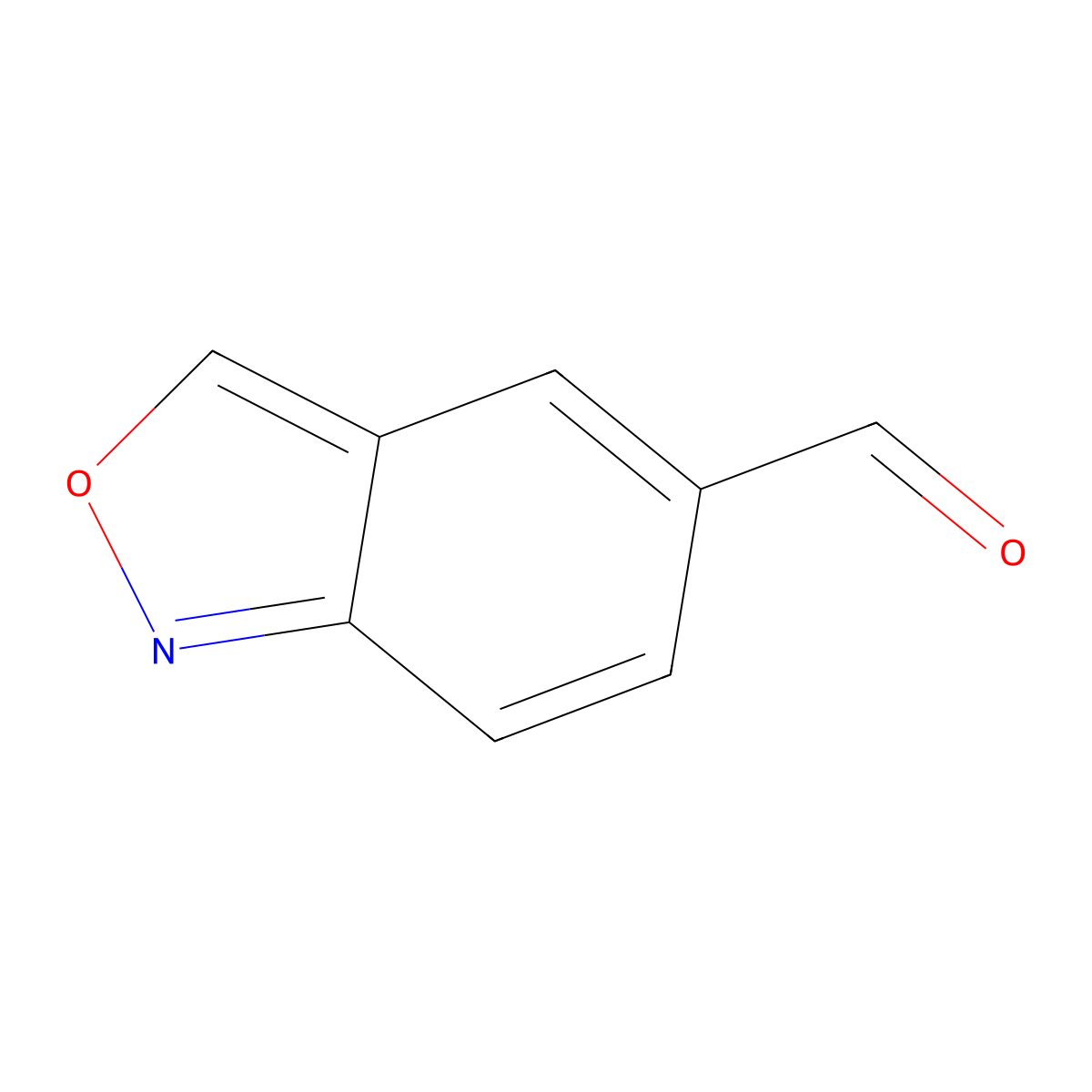 2,1-Benzoxazole-5-carbaldehyde molecular structure, CAS 1369380-78-8