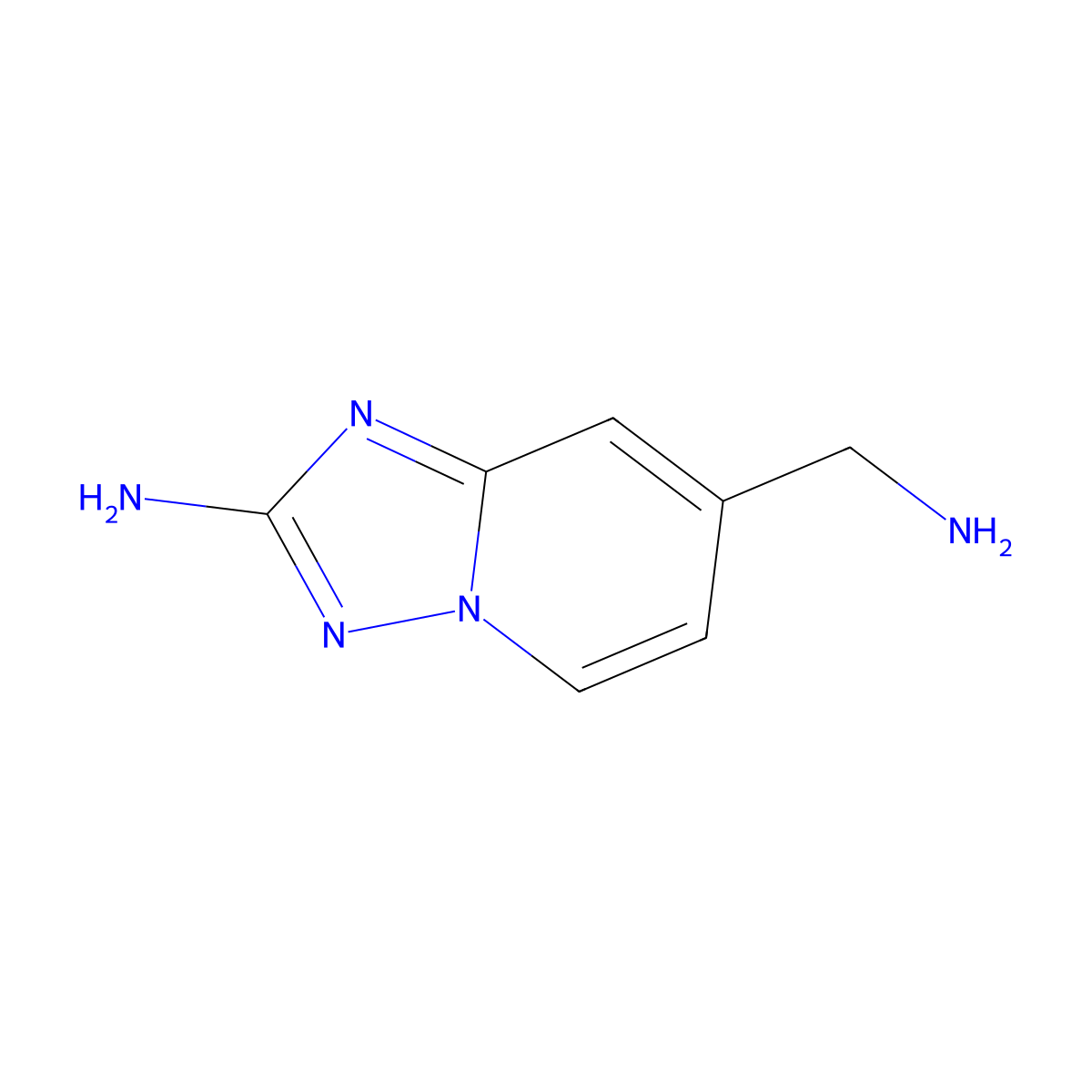 7-(Aminomethyl)-[1,2,4]triazolo[1,5-a]pyridin-2-amine molecular structure, CAS 1369382-44-4
