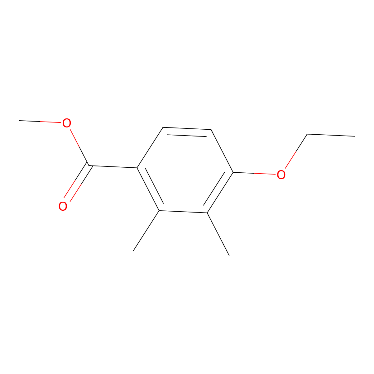 4-Ethoxy-2,3-dimethylbenzoic acid methyl ester molecular structure, CAS 1369410-13-8