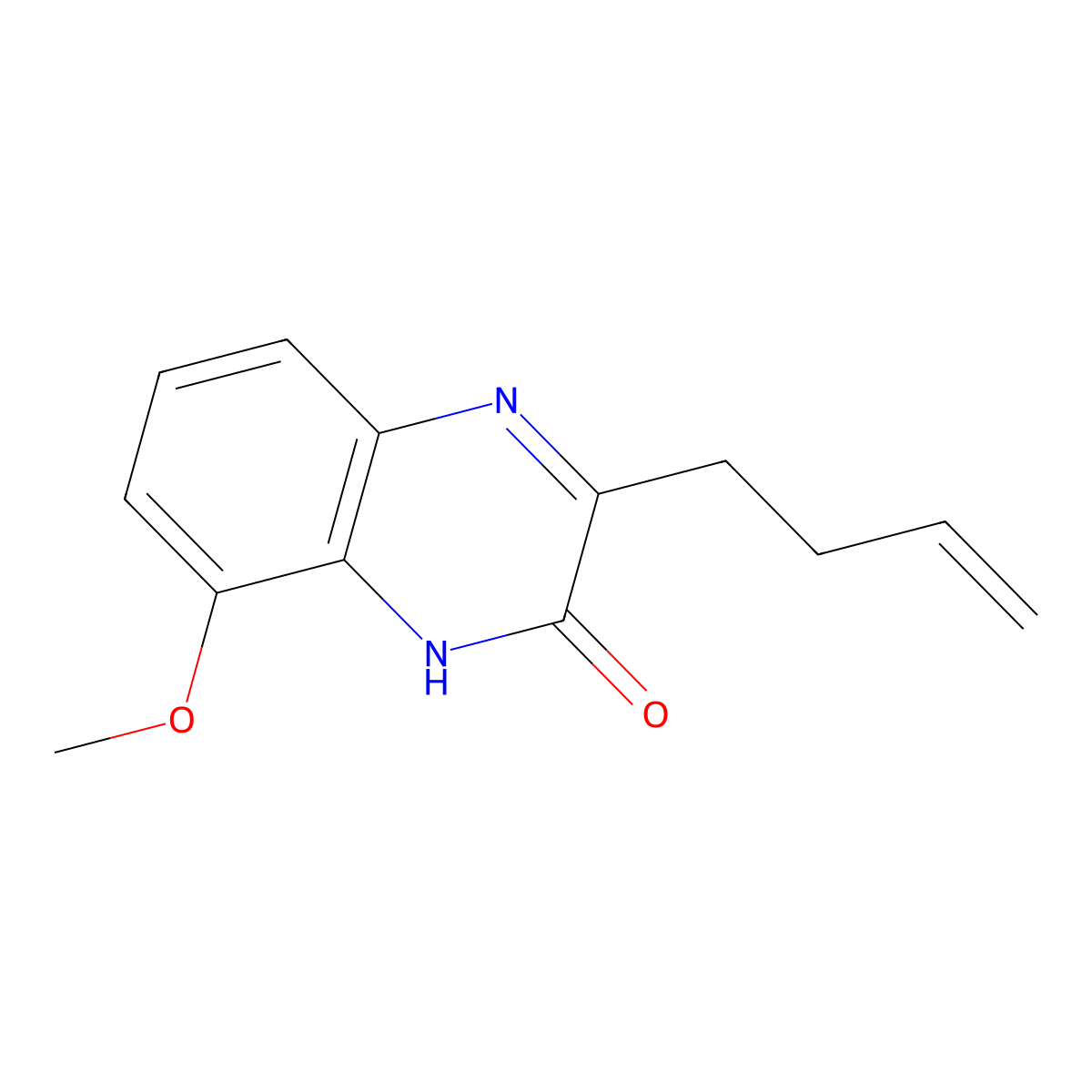 3-(But-3-en-1-yl)-8-methoxyquinoxalin-2-ol molecular structure, CAS 1369482-12-1