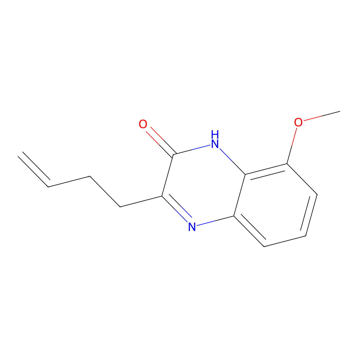 3-(But-3-en-1-yl)-8-methoxyquinoxalin-2-ol molecular structure, CAS 1369482-12-1