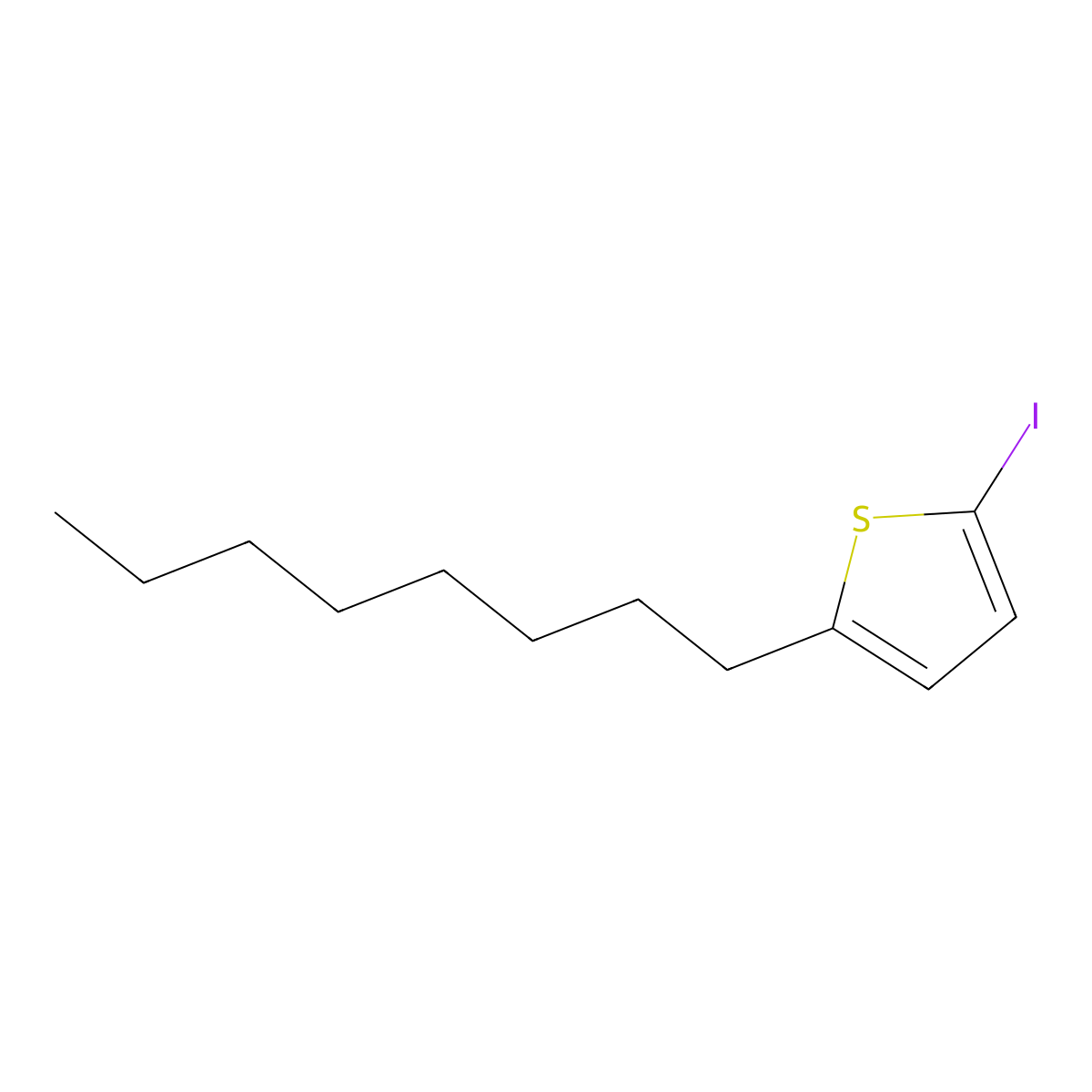 2-Iodo-5-octylthiophene molecular structure, CAS 1369484-82-1