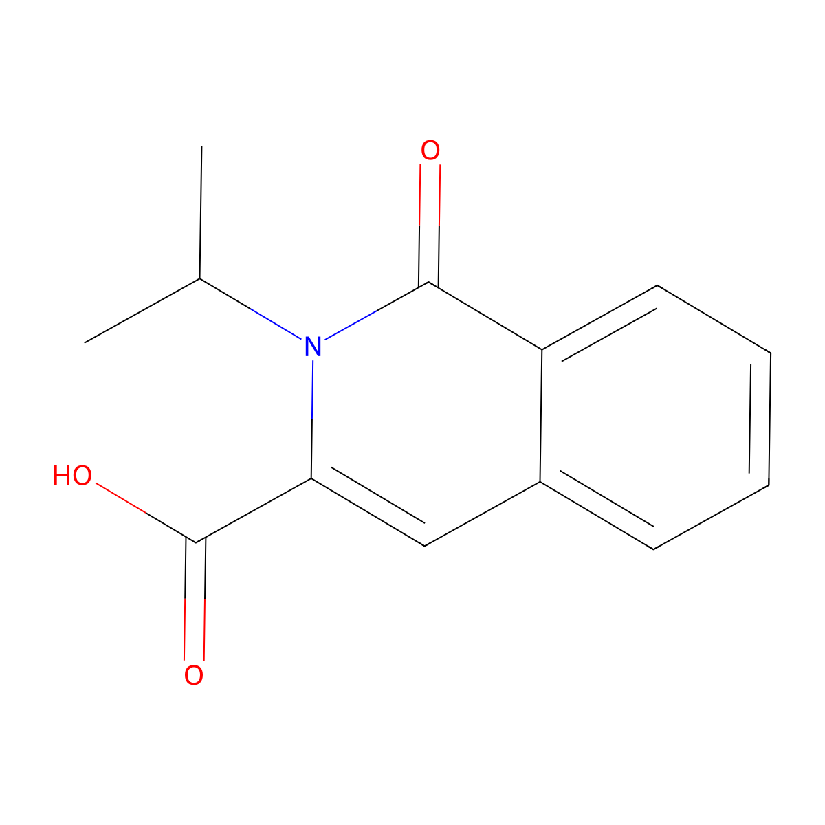 1-Oxo-2-(propan-2-yl)-1,2-dihydroisoquinoline-3-carboxylic acid molecular structure, CAS 1369488-62-9