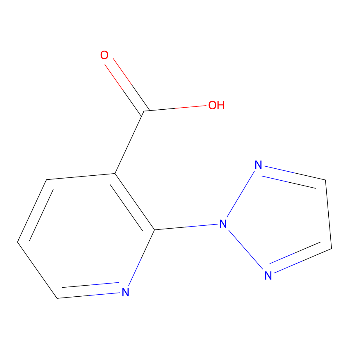 2-(2H-1,2,3-Triazol-2-yl)-3-pyridinecarboxylic acid molecular structure, CAS 1369497-44-8