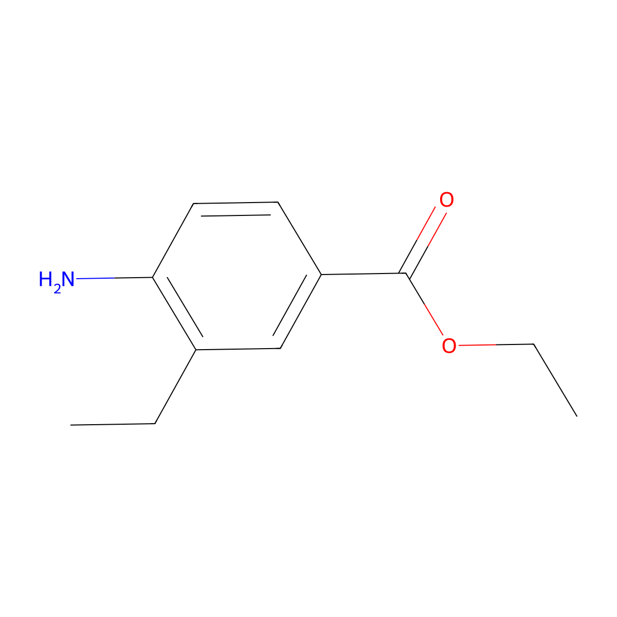 Ethyl 4-amino-3-ethylbenzoate molecular structure, CAS 1369497-73-3