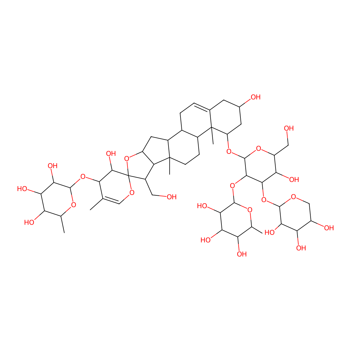 parisyunnanoside H molecular structure, CAS 1369500-64-0