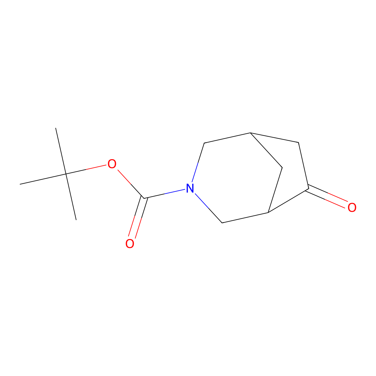 Tert-butyl 6-oxo-3-azabicyclo(3.2.1)octane-3-carboxylate molecular structure, CAS 1369502-46-4
