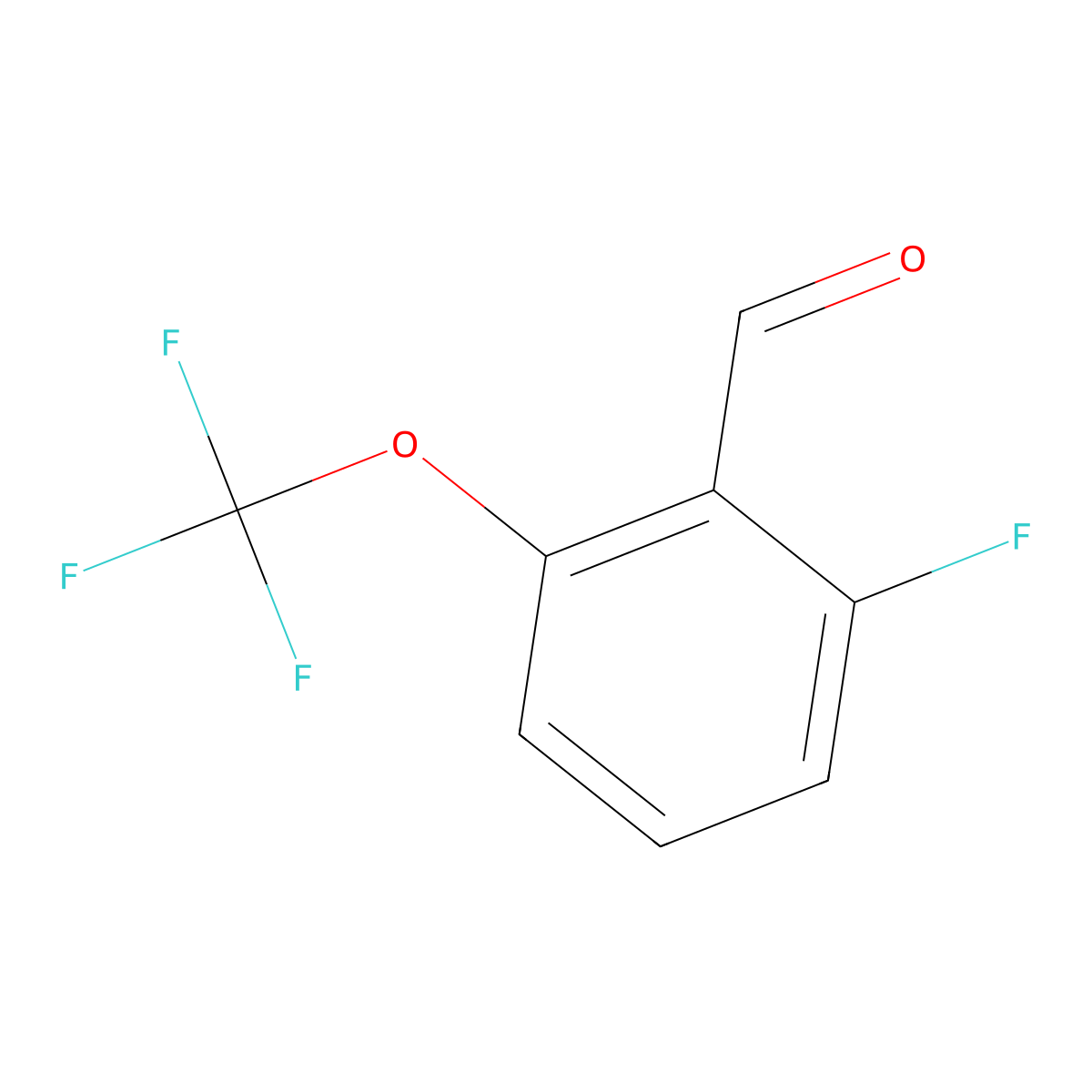 2-Fluoro-6-(trifluoromethoxy)benzaldehyde molecular structure, CAS 1369504-59-5