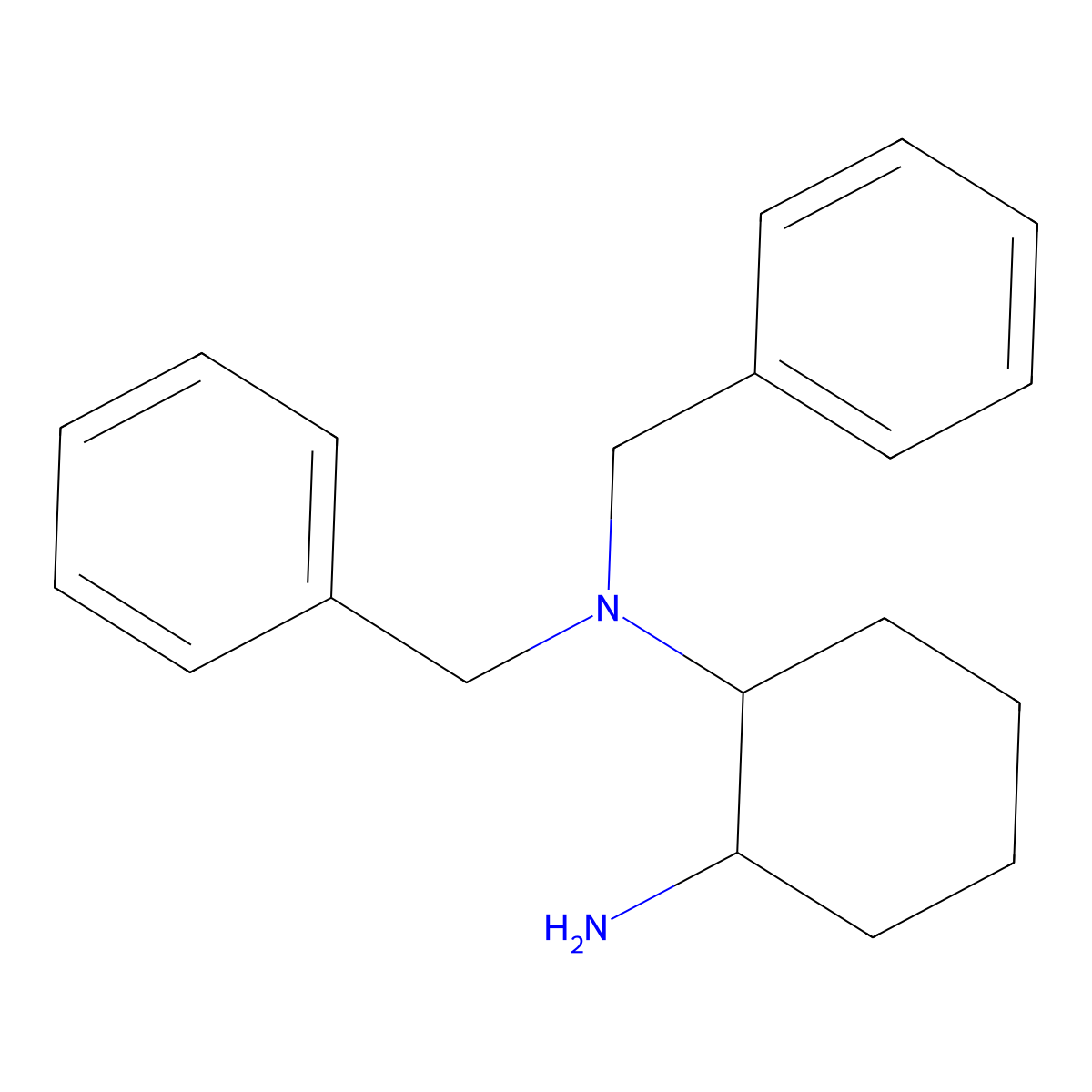(1S,2S)-N1,N1-dibenzylcyclohexane-1,2-diamine molecular structure, CAS 1369529-80-5