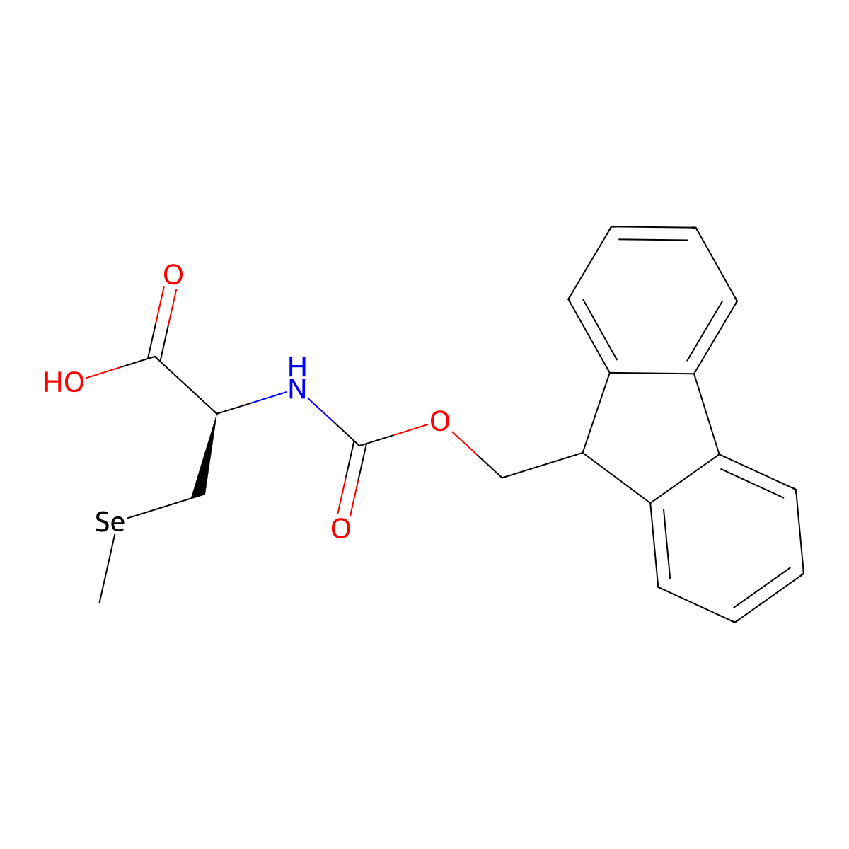 Fmoc-3-(Methylseleno)-Ala-OH molecular structure, CAS 1369532-59-1