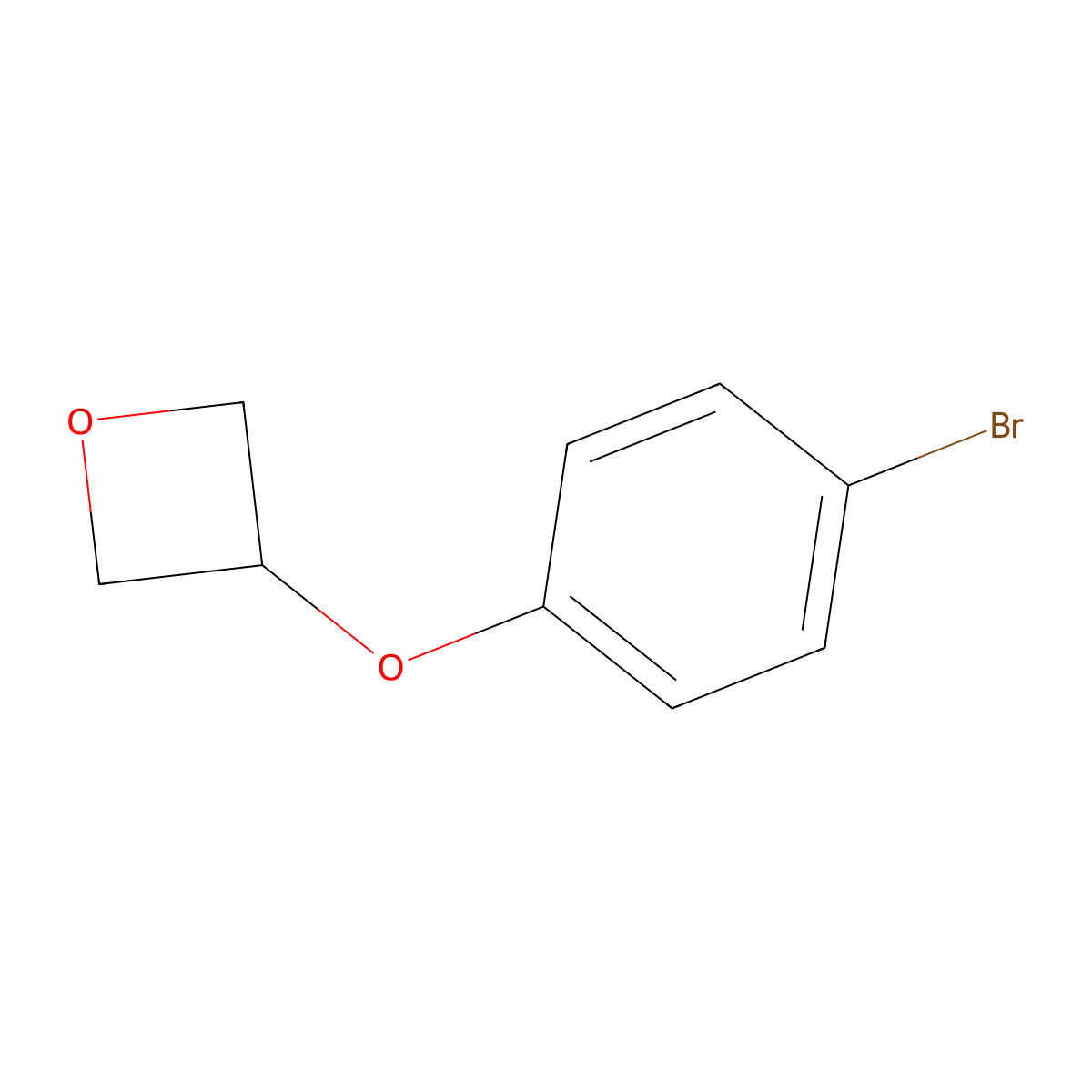 3-(4-Bromophenoxy)oxetane molecular structure, CAS 1369534-96-2