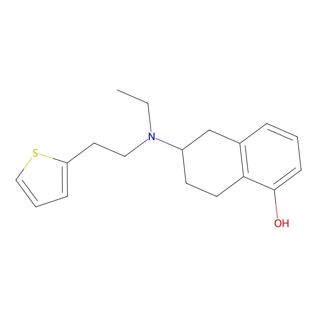 N-Ethyl Rotigotine molecular structure, CAS 1369625-04-6