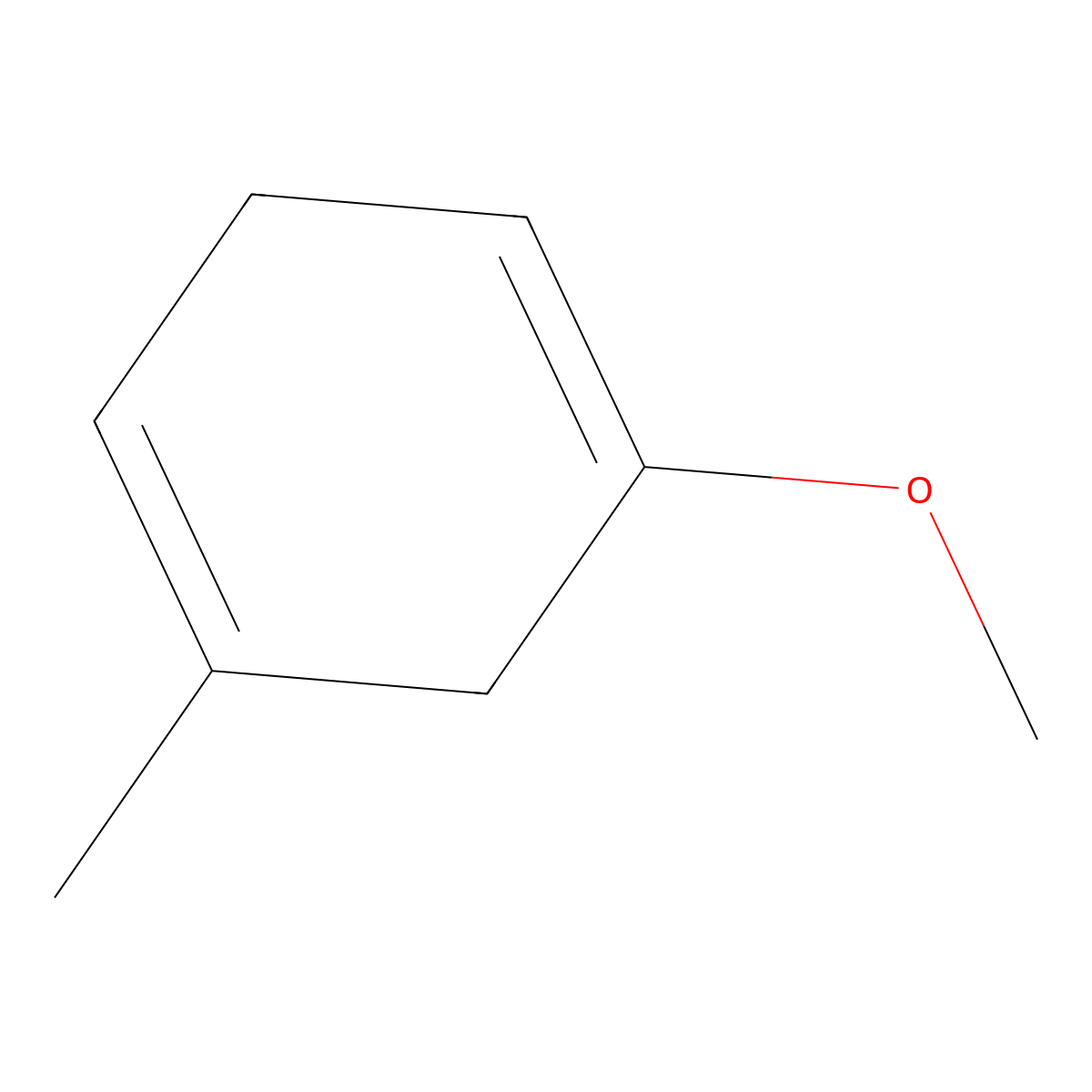 2,5-Dihydro-3-methylanisole molecular structure, CAS 13697-84-2