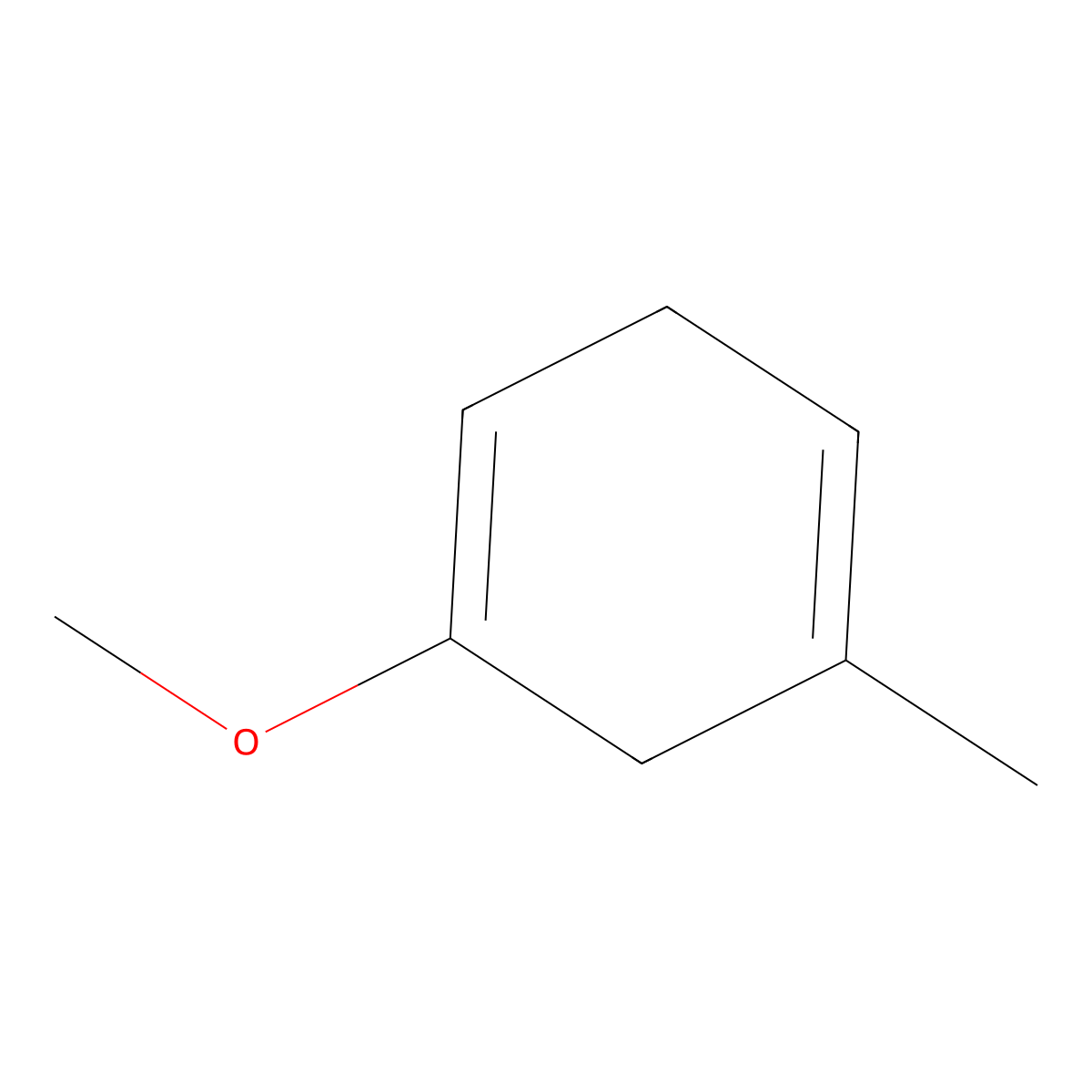 2,5-Dihydro-3-methylanisole molecular structure, CAS 13697-84-2