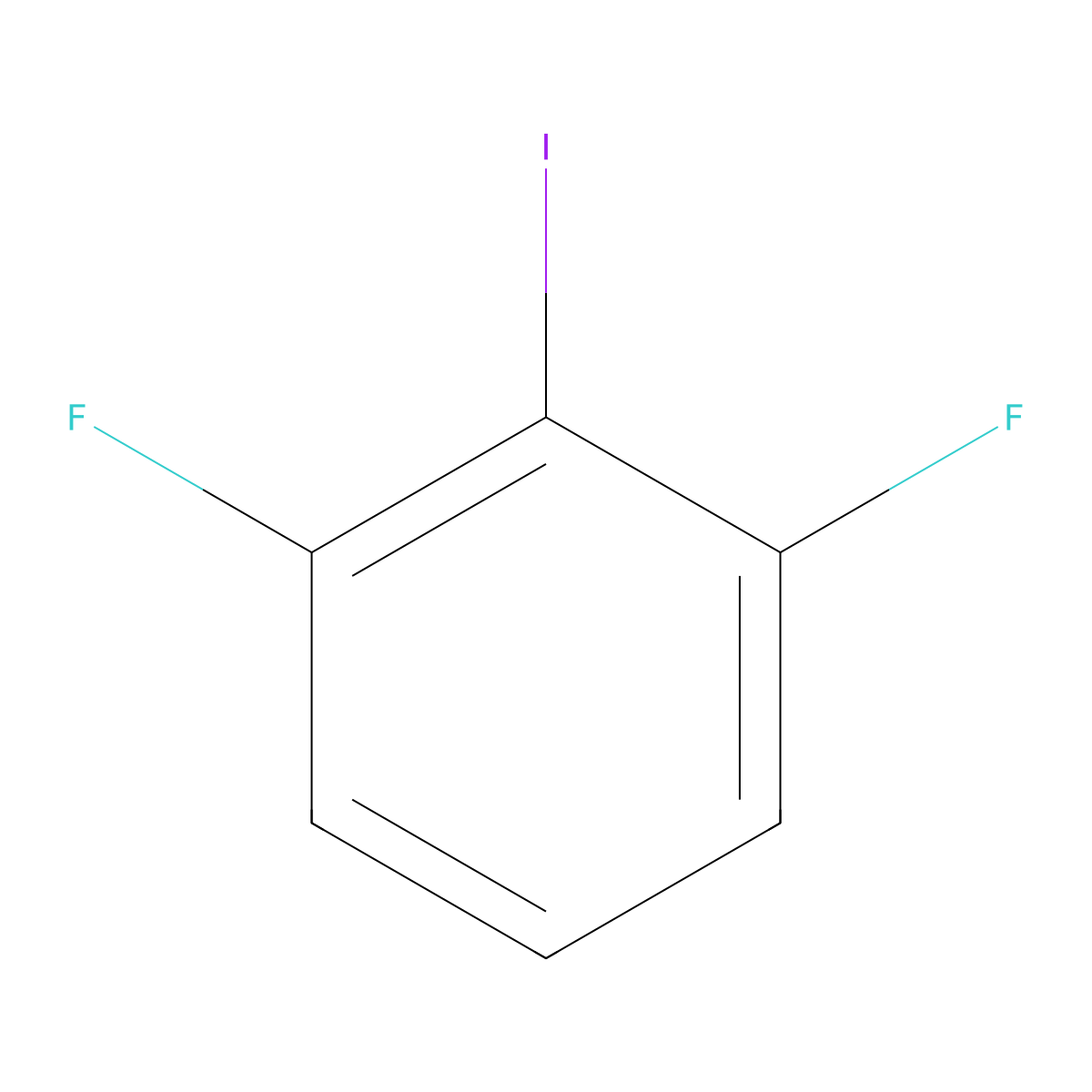 1,3-Difluoro-2-iodobenzene molecular structure, CAS 13697-89-7