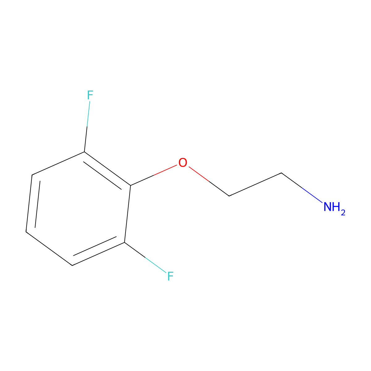 2-(2,6-Difluorophenoxy)ethylamine molecular structure, CAS 13697-90-0