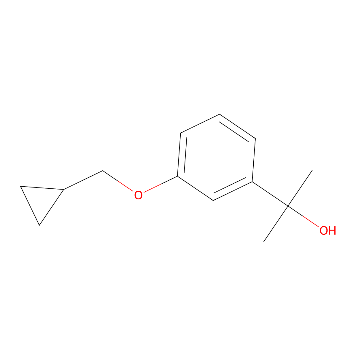 3-(Cyclopropylmethoxy)-alpha,alpha-dimethylbenZenemethanol molecular structure, CAS 1369703-98-9